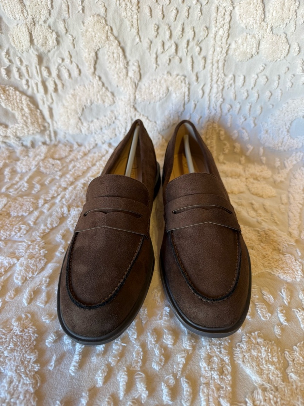 Journee Collection Brown Suede Penny Loafers #579